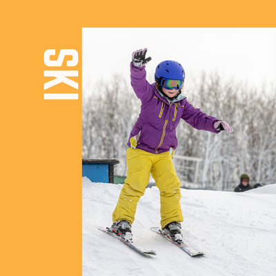 Winter Camp SKI Ages 6 - 12 - Option B: Lesson & Rentals only