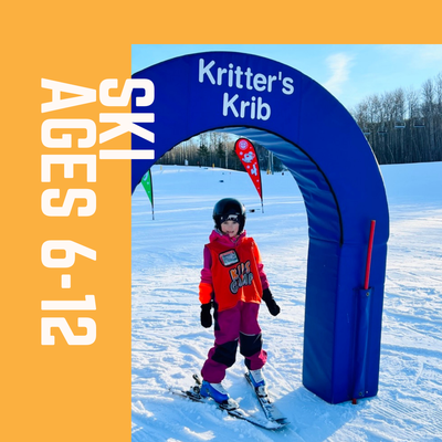 Winter Camp SKI Ages 6 - 12 - Option A: Lesson, pass and rentals