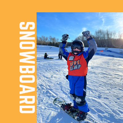 Winter Camp SNOWBOARD Ages 7 - 12 - Option C: Lesson & pass only