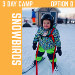 Snowbird Camp Age 3-5 - (3 Day Camp) Option D: Lesson only